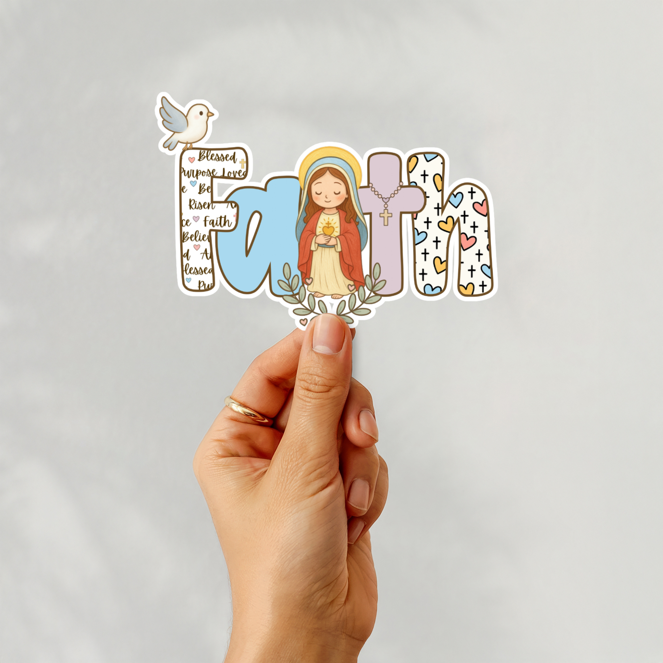 Faith-Inspired “Faith” Sticker
